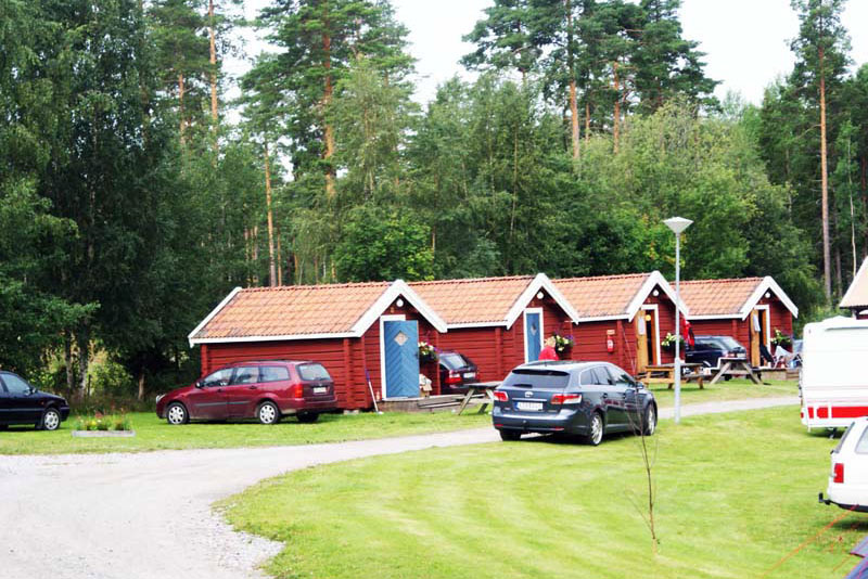 Stuga für 4 personen, Schwedische Campinghütten