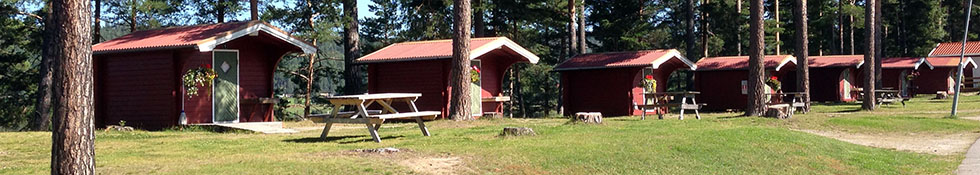 Ljusdals Camping, Häsingland, Gävleborg, Sweden. Cottage, stuga